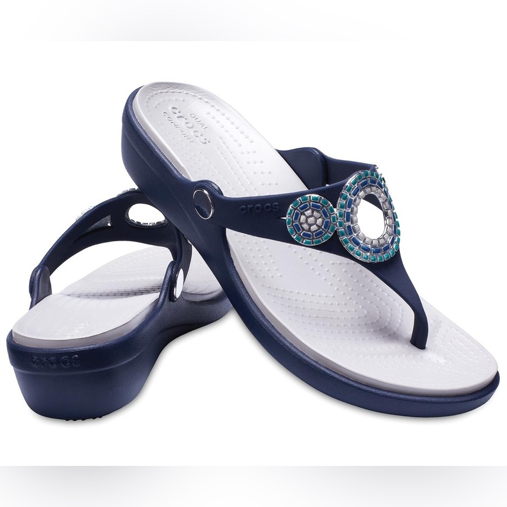 CROC Sanrah embellished Wedge Sandals